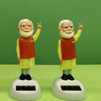 Solar Waving Modi Ji Statue (Pack of 2)