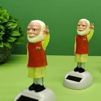 Solar Waving Modi Ji Statue (Pack of 2)